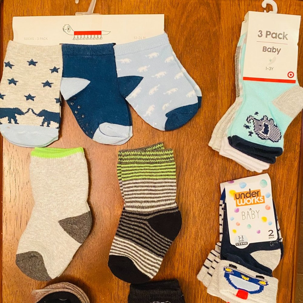 Baby Toddler Boy 1-3 Years Socks Bundles